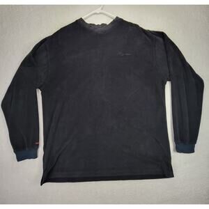 Vintage Fubu Long Sleeve Shirt Mens XL Black Thermal Y2k 2000s 00s